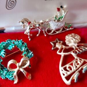 Holiday Pins  (Set of 3)